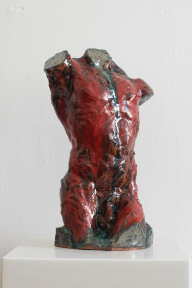 Sculptuur getiteld "Torso. Volcano" door Sergey Sovkov, Origineel Kunstwerk, Keramiek