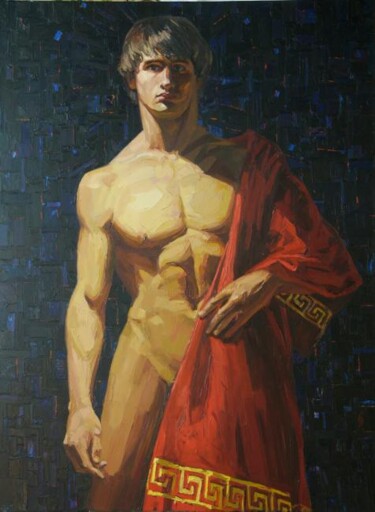 Painting titled "Anton" by Sergey Sovkov, Original Artwork, Oil