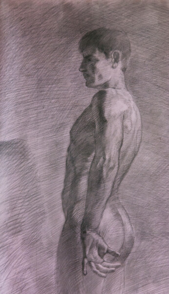 Drawing titled "Drawing. Nicholas" by Sergey Sovkov, Original Artwork, Pencil