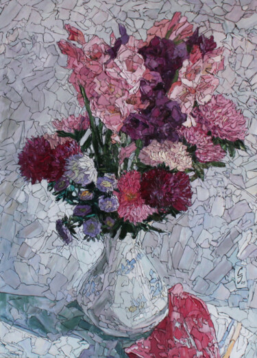 Painting titled "Autumnal Bouquet" by Sergey Sovkov, Original Artwork, Oil
