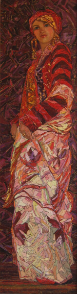 Malerei mit dem Titel "Damsel" von Sergey Sovkov, Original-Kunstwerk, Öl