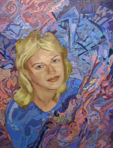 Pintura titulada "Female portrait" por Sergey Sovkov, Obra de arte original, Oleo
