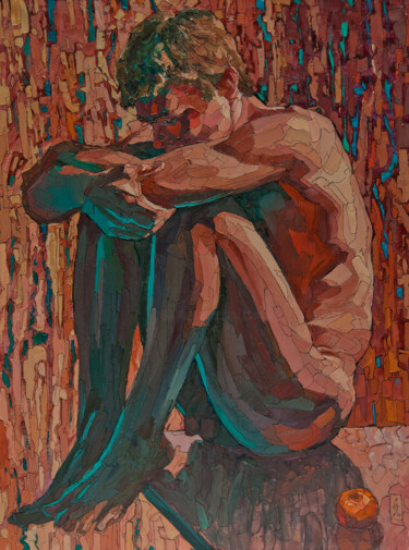Painting titled "Laid-back" by Sergey Sovkov, Original Artwork, Oil