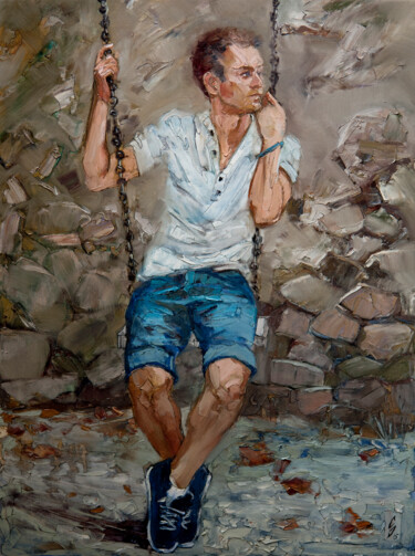 Картина под названием "Dreamer" - Sergey Sovkov, Подлинное произведение искусства, Масло