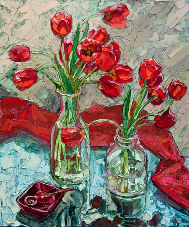 Painting titled "May still life" by Sergey Sovkov, Original Artwork