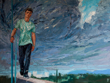 Peinture intitulée "On the edge" par Sergey Sovkov, Œuvre d'art originale, Huile