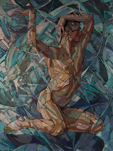 Peinture intitulée "Wings of fate" par Sergey Sovkov, Œuvre d'art originale