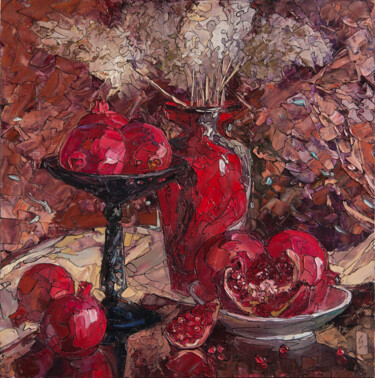 Painting titled "Venetian Vase and P…" by Sergey Sovkov, Original Artwork, Oil