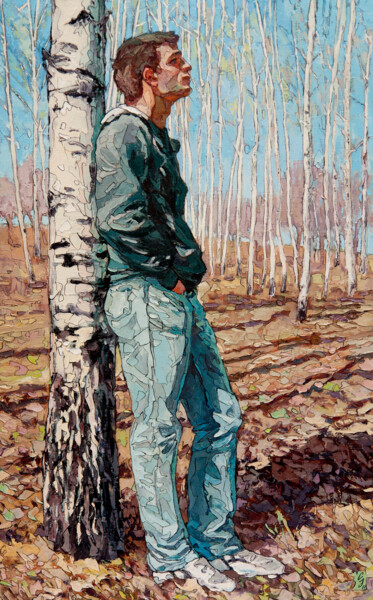 Painting titled "Spring" by Sergey Sovkov, Original Artwork