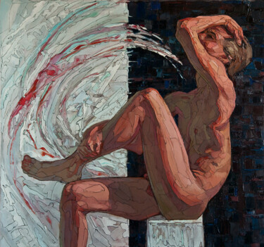 Painting titled "Remorse" by Sergey Sovkov, Original Artwork