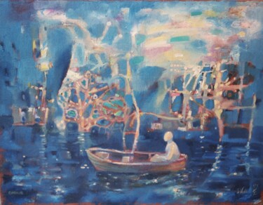 Malerei mit dem Titel "Glare / Сияние" von Sergey Veda, Original-Kunstwerk, Öl