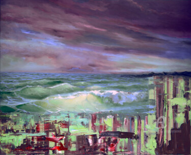 Картина под названием "Fusion" - Sergey Lutsenko, Подлинное произведение искусства, Масло Установлен на Деревянная рама для…