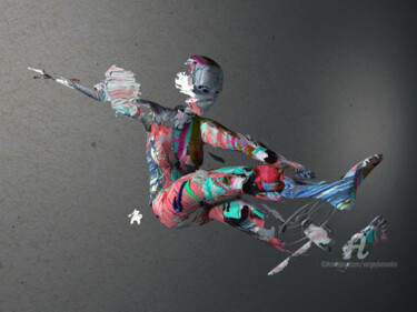 Arte digitale intitolato "Your Brain Is The H…" da Sergey Lutsenko, Opera d'arte originale, Pittura digitale