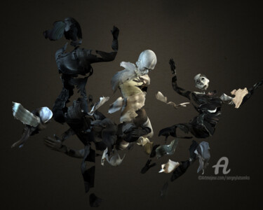 Digital Arts titled "Gooseberry" by Sergey Lutsenko, Original Artwork, 3D Modeling Mounted on Wood Stretcher frame