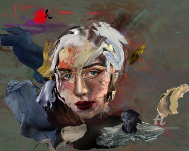 Grafika cyfrowa / sztuka generowana cyfrowo zatytułowany „Mother of dragons” autorstwa Sergey Lutsenko, Oryginalna praca, mo…