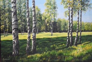 Painting titled "September" by Sergey Lutsenko, Original Artwork, Oil