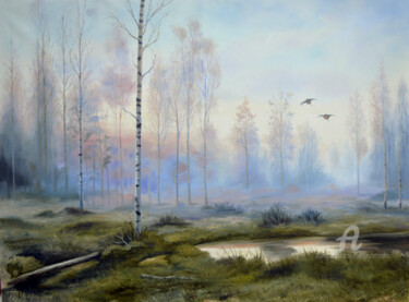 Peinture intitulée "Free copy .V.Muravev" par Sergey Lutsenko, Œuvre d'art originale, Huile