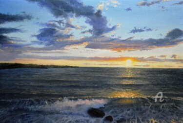 Painting titled "Paints of the sunset" by Sergey Lutsenko, Original Artwork