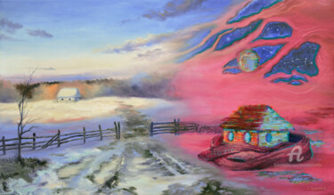 Peinture intitulée "Revealing The Const…" par Sergey Lutsenko, Œuvre d'art originale, Huile Monté sur Châssis en bois