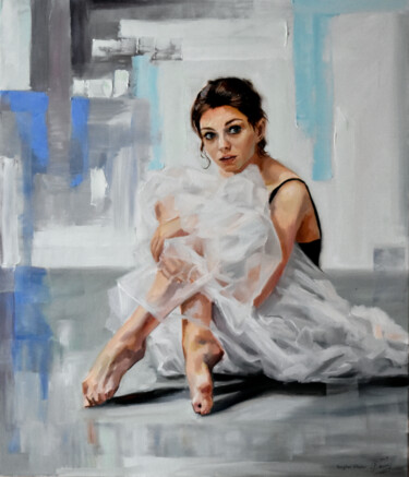 Peinture intitulée "Je suis ballerine II" par Serghei Ghetiu, Œuvre d'art originale, Huile