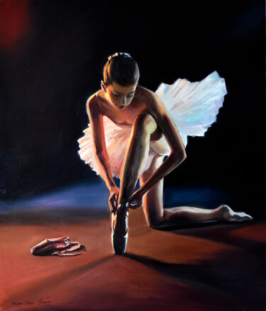 Картина под названием "Between darkness an…" - Serghei Ghetiu, Подлинное произведение искусства, Масло