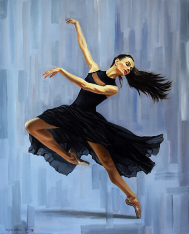 Malerei mit dem Titel "The beauty of dance…" von Serghei Ghetiu, Original-Kunstwerk, Öl