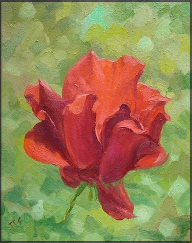 Painting titled "Роза.Заказать копию." by Sergik, Original Artwork
