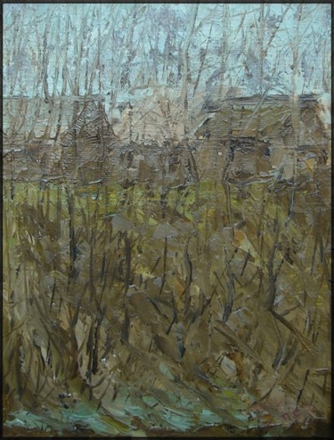 Painting titled "Весенний день." by Sergik, Original Artwork, Oil