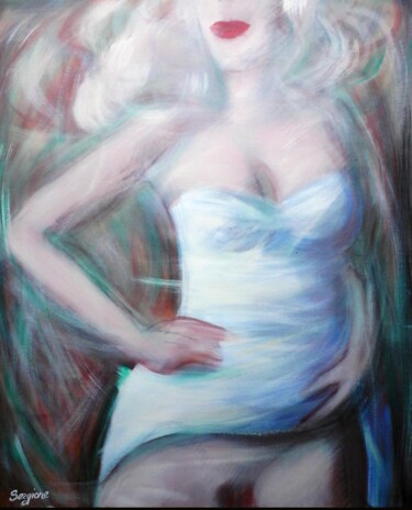 Painting titled "Venere Libera" by Sergio Carcereri, Original Artwork, Oil