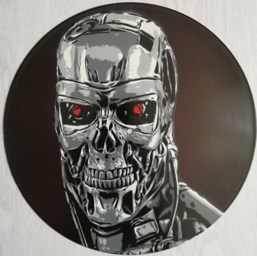 Schilderij getiteld "Terminator" door Sérgio Clemente, Origineel Kunstwerk, Graffiti