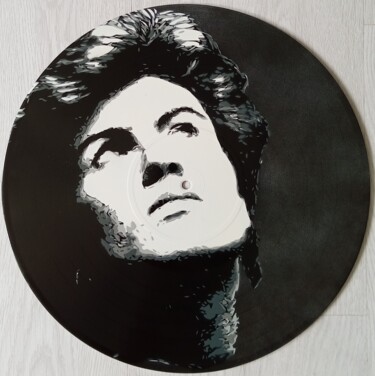 Painting titled "George Michael" by Sérgio Clemente, Original Artwork, Spray paint