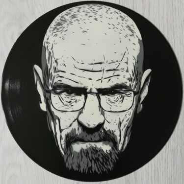 Painting titled "Walter White" by Sérgio Clemente, Original Artwork, Acrylic
