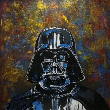 Peinture intitulée "Darth Vader "dark s…" par Sérgio Clemente, Œuvre d'art originale, Acrylique