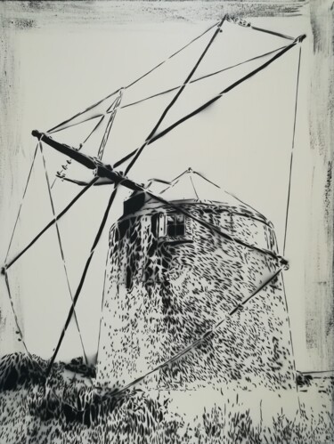绘画 标题为“Windmill” 由Sérgio Clemente, 原创艺术品, 丙烯