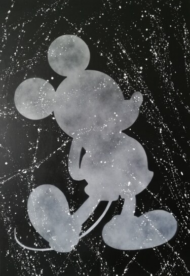 Картина под названием "Mickey Transparent" - Sérgio Clemente, Подлинное произведение искусства, Акрил