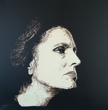 Painting titled "Amália Rodrigues" by Sérgio Clemente, Original Artwork, Acrylic
