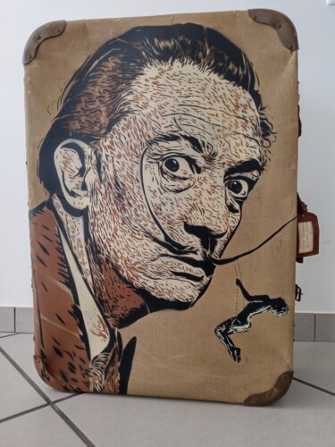 Sculpture intitulée "Salvador Dali "Swin…" par Sérgio Clemente, Œuvre d'art originale, Acrylique