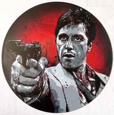 「Al Pacino」というタイトルの絵画 Sérgio Clementeによって, オリジナルのアートワーク, アクリル
