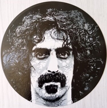 Painting titled "Frank Zappa" by Sérgio Clemente, Original Artwork, Spray paint