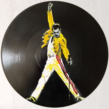 Ζωγραφική με τίτλο "Freddie Mercury Que…" από Sérgio Clemente, Αυθεντικά έργα τέχνης, Σπρέι βαφής