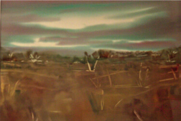Картина под названием "WATERCOLOUR/2" - Sergio David, Подлинное произведение искусства, Акварель Установлен на Деревянная ра…