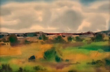 Картина под названием "WATERCOLOUR/9" - Sergio David, Подлинное произведение искусства, Акварель Установлен на Деревянная ра…