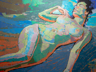 Malerei mit dem Titel "Calmness II" von Sergio Kovalov, Original-Kunstwerk, Acryl