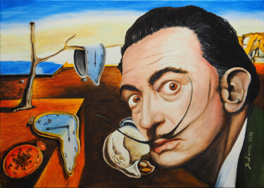 Картина под названием "Dalì memory" - Sergio Lanna (Sir Joe), Подлинное произведение искусства, Масло Установлен на Деревянн…