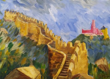 Painting titled "Sintra" by Sérgio Marques, Original Artwork, Oil