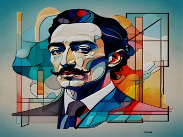 Digitale Kunst mit dem Titel "Salvador" von Sérgio Miranda, Original-Kunstwerk, KI-generiertes Bild