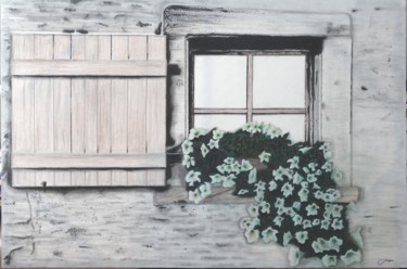 Pintura intitulada "Casa das Flores" por Sergio Moreira, Obras de arte originais, Acrílico