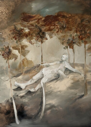 Schilderij getiteld "La beauté" door Sergio Padovani, Origineel Kunstwerk, Olie