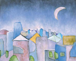 Painting titled "Urban feeling" by Sérgio Remondes, Original Artwork