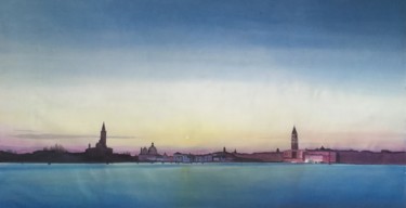 Schilderij getiteld "Venezia" door Sergio Repossini, Origineel Kunstwerk, Acryl